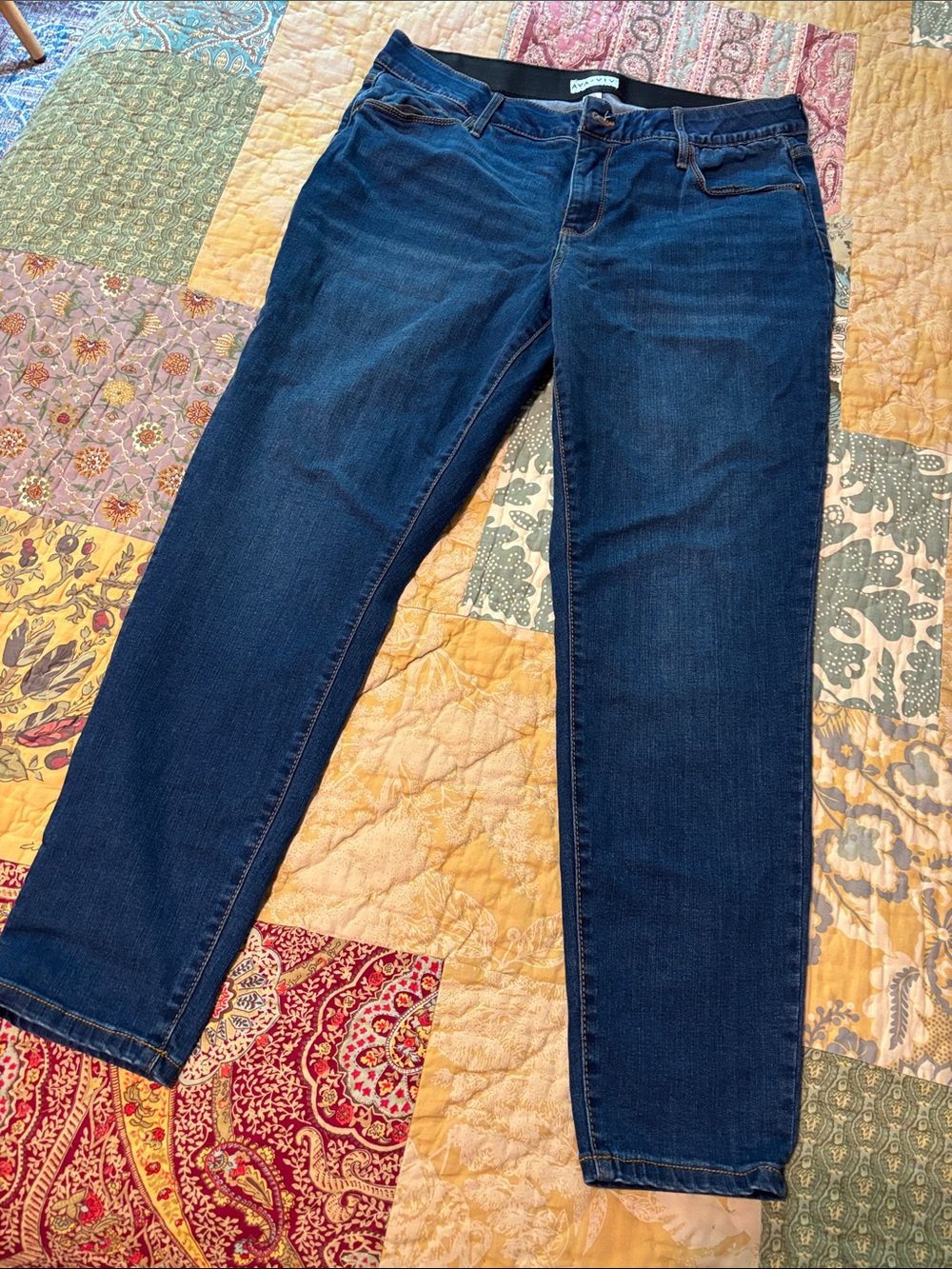 Ava & Viv Dark Indigo Straight-Leg Women's Jeans